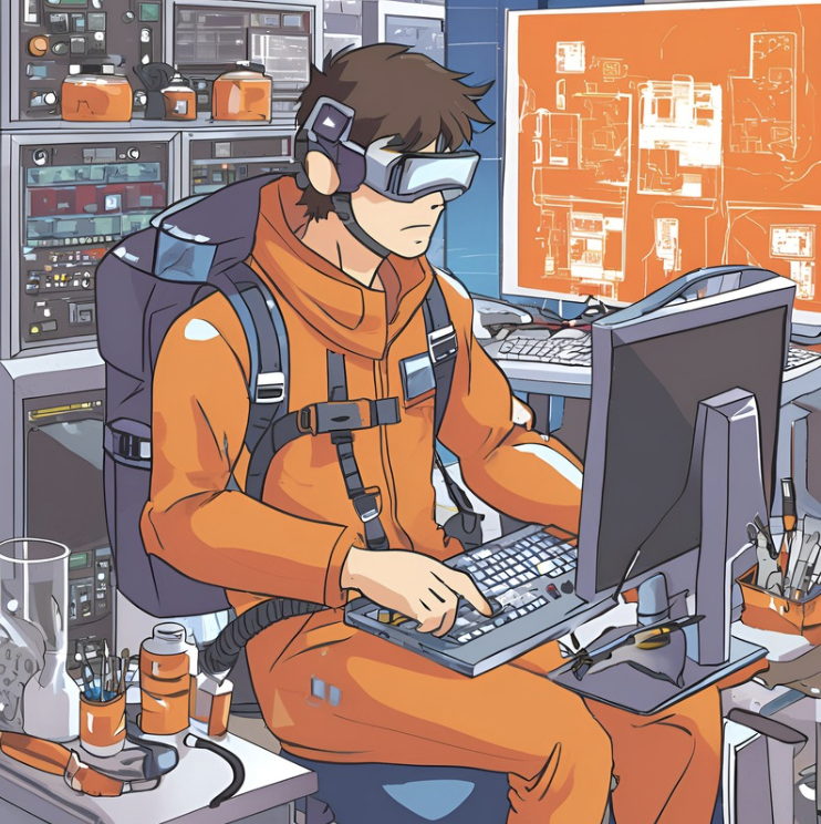 Imagem do personagem Front-End.
